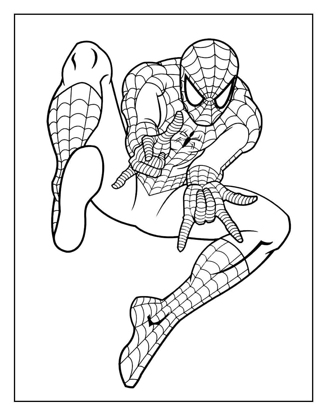 Desenho para colorir do Homem-Aranha