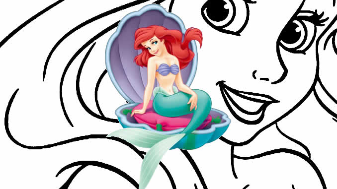 Desenho de Princesa Ariel para Colorir - Colorir.com