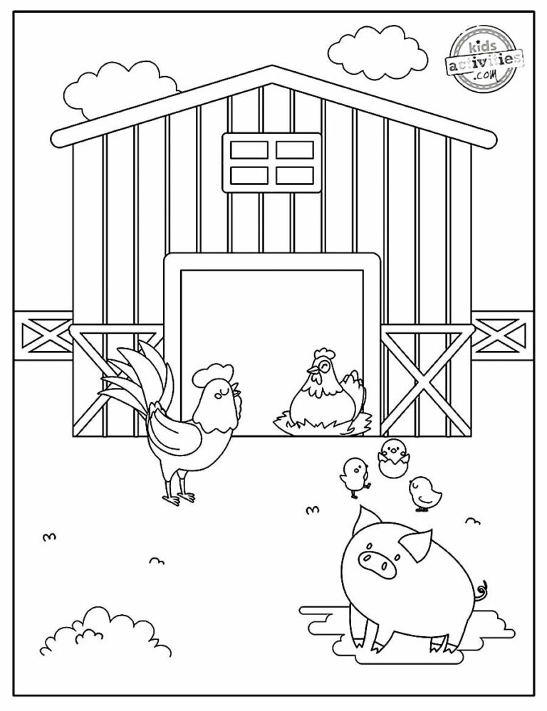 50+ Desenhos para colorir de Fazendinha - Dicas Práticas