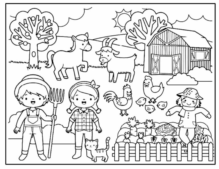 40+ Desenhos para colorir de Fazendinha Dicas Práticas