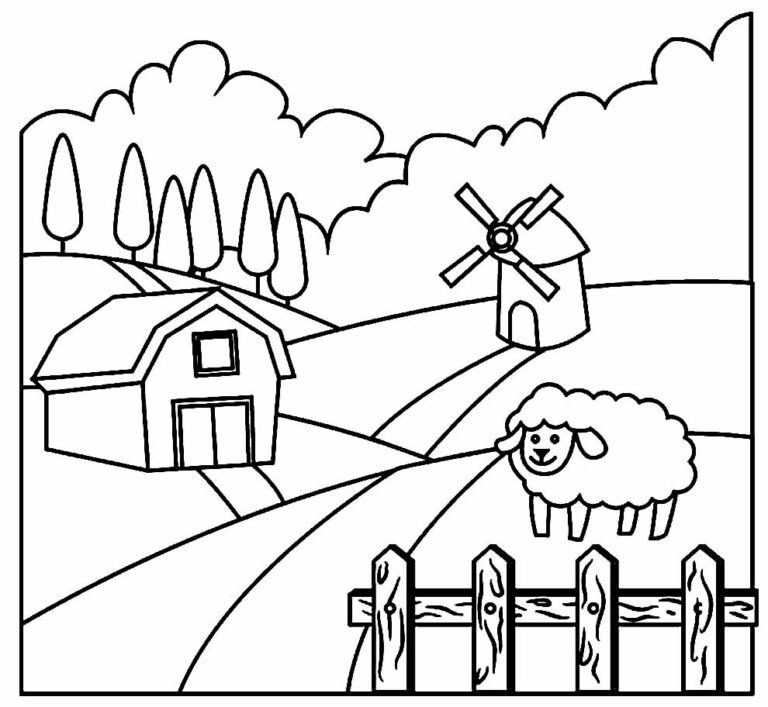 50+ Desenhos para colorir de Fazendinha - Dicas Práticas