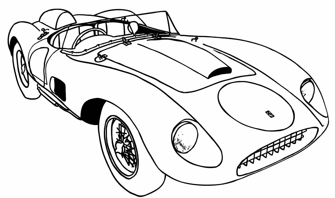 Desenho para colorir de Ferrari antiga