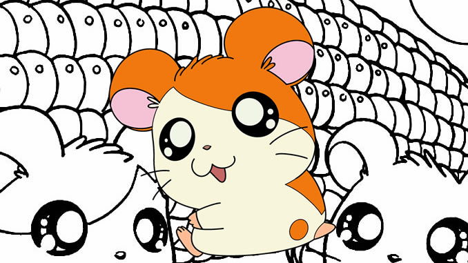 BAÚ DA WEB: Hamtaro desenhos e riscos para colorir, pintar