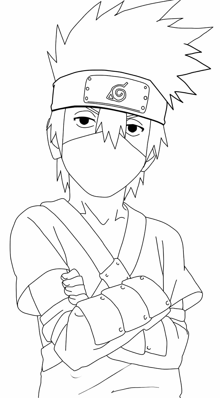 Desenho para pintar do Naruto
