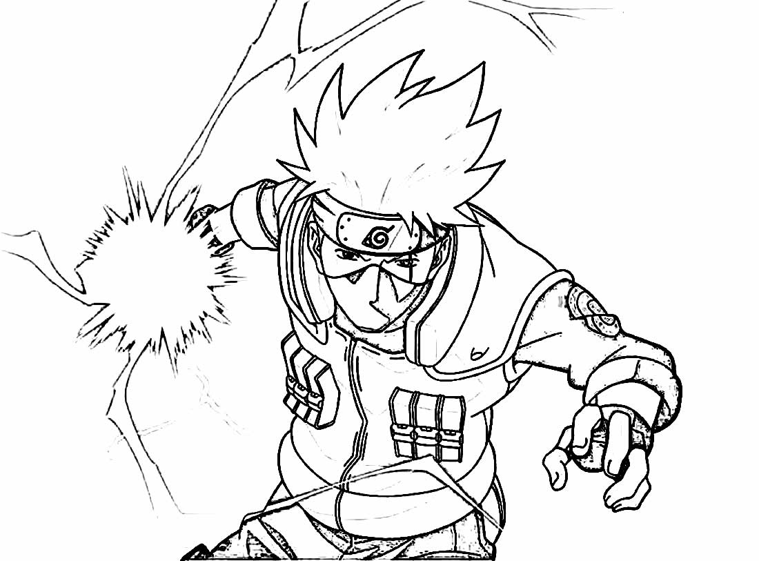 Incrível Kakashi para colorir