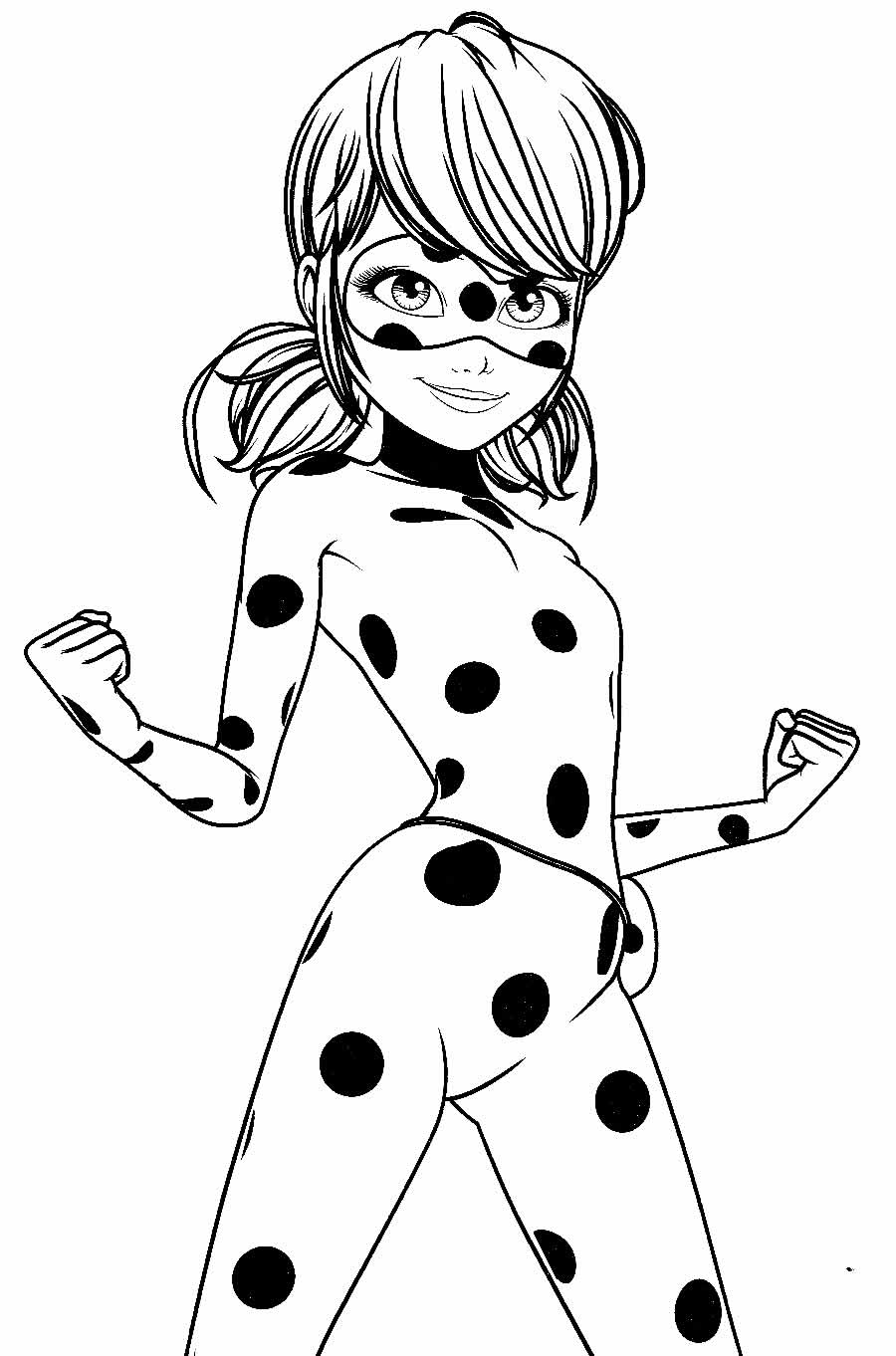 Imagem da Ladybug para pintar