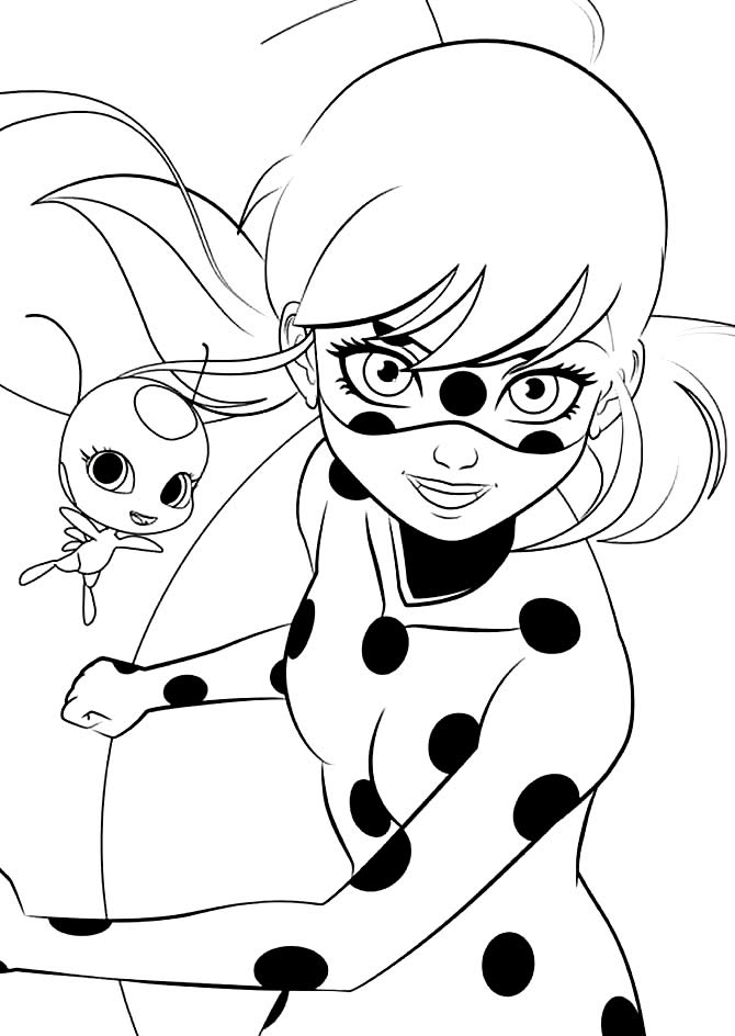 Pin em Desenhos Lady bug colorir