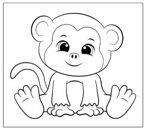 50+ Desenhos de Macaquinho para colorir - Dicas Práticas