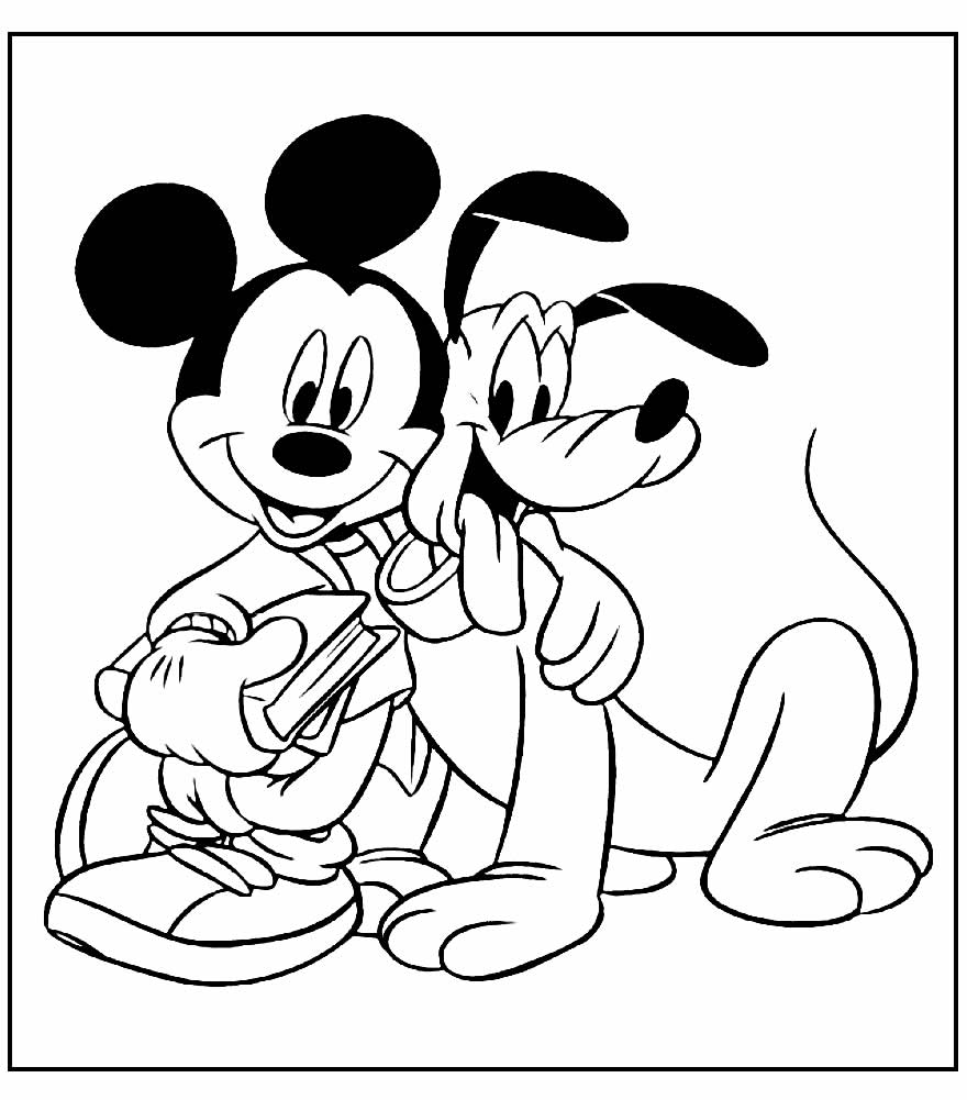 Modelos de Mickey para colorir