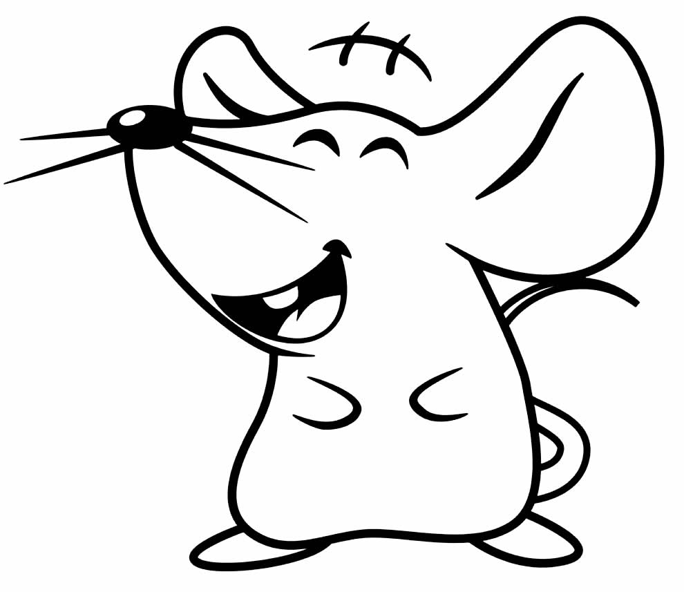 Desenho para colorir de Ratinho