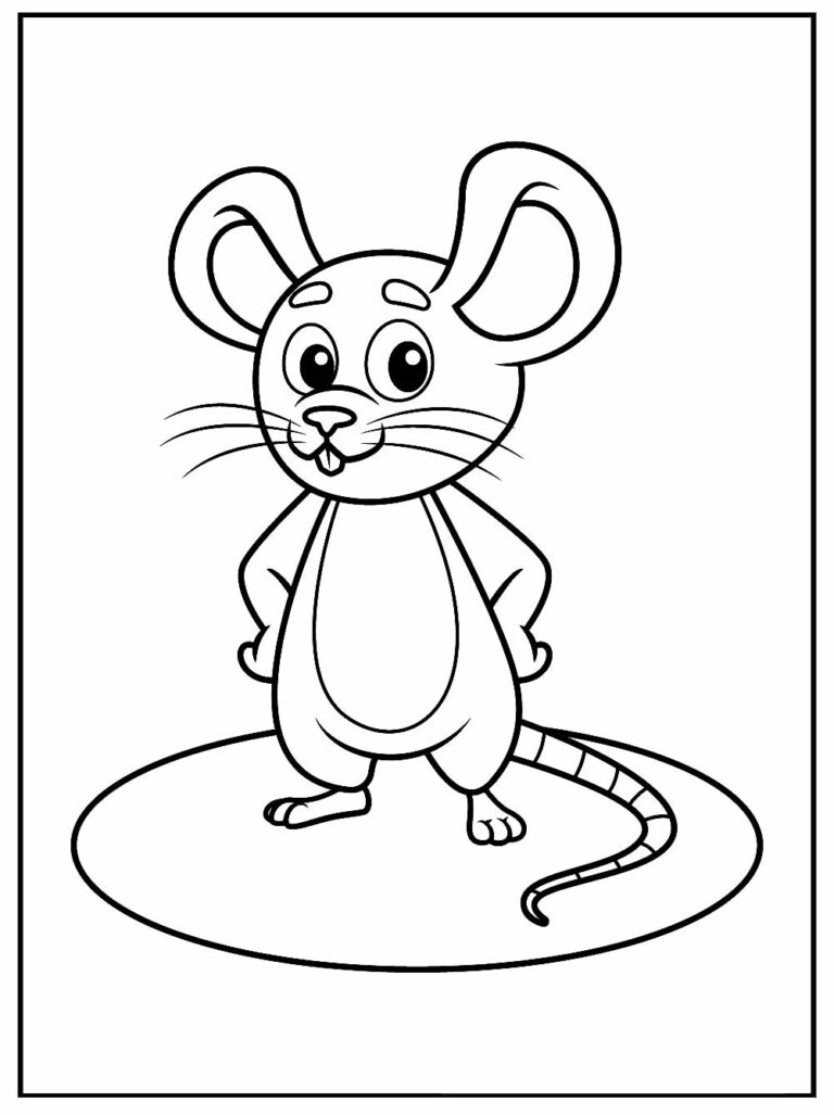 50+ Desenhos para colorir de Ratinhos - Dicas Práticas