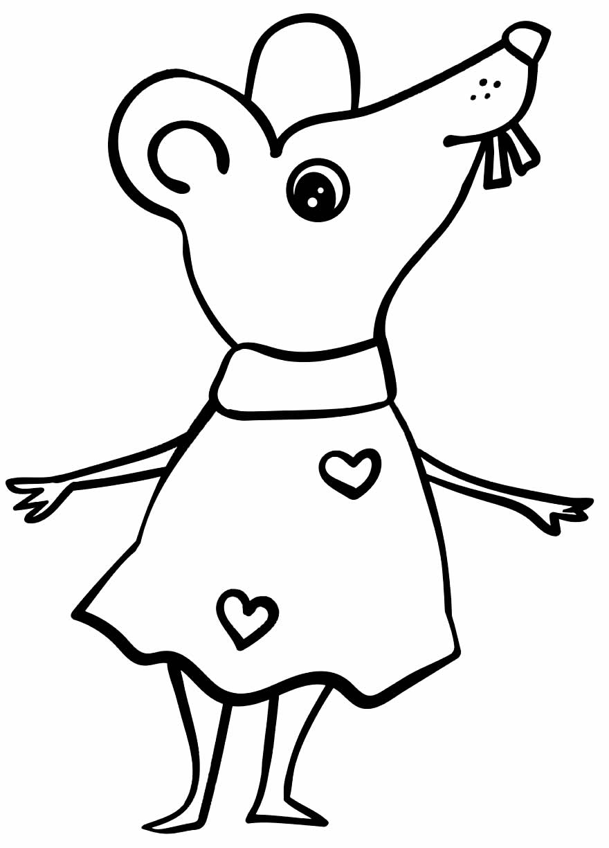 Desenho fofo de Ratinho