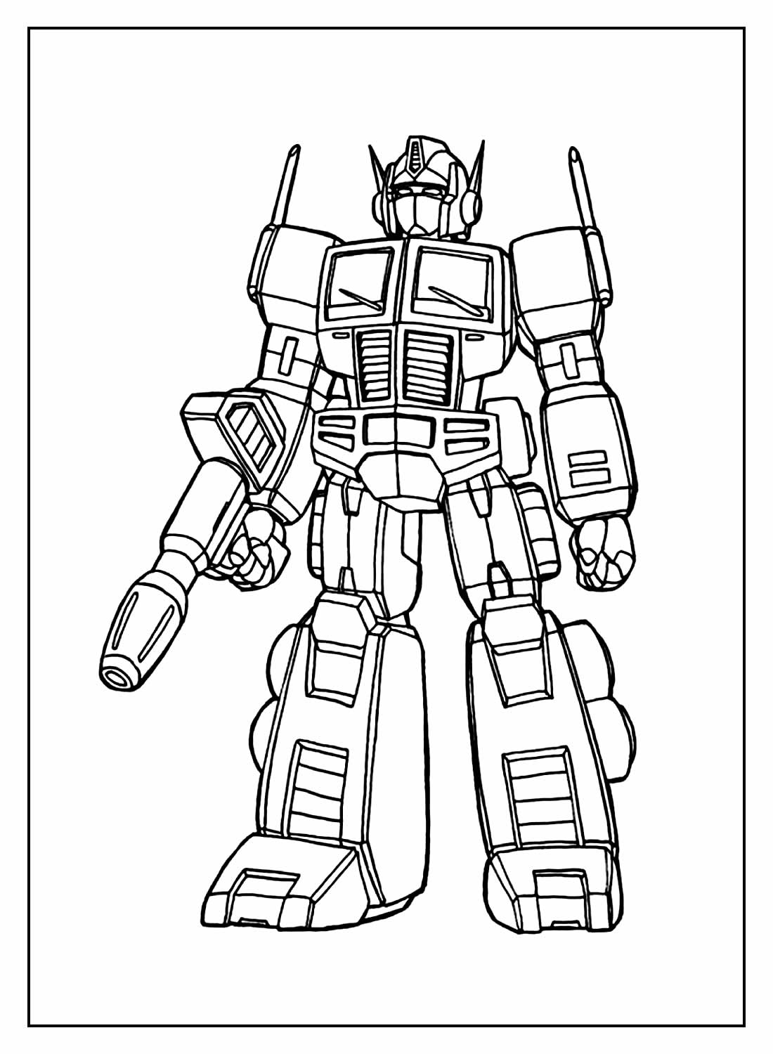 Desenhos de Transformers para pintar