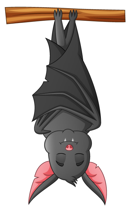 Molde de morcego para fazer personalizados