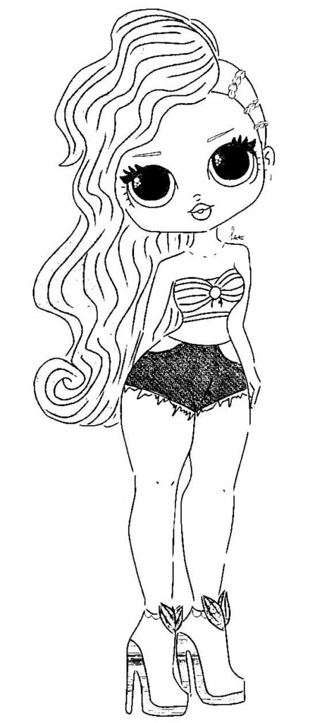 60+ Desenhos para colorir da boneca LOL - Dicas Práticas