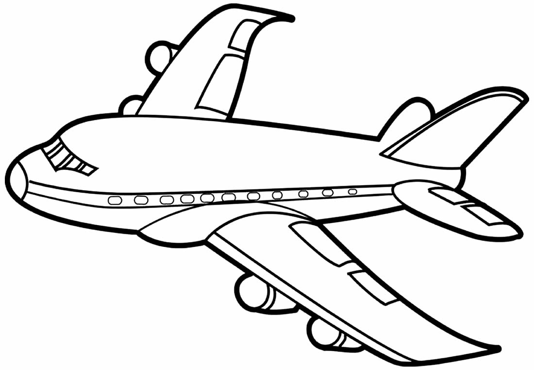 Desenhos de Avião para colorir