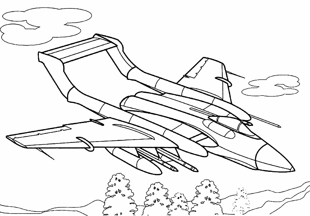 Desenho de Caça para pintar e colorir