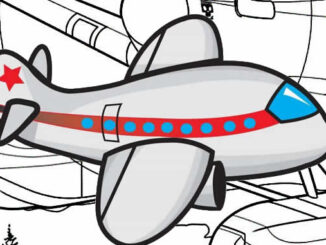Desenhos de Avião para colorir