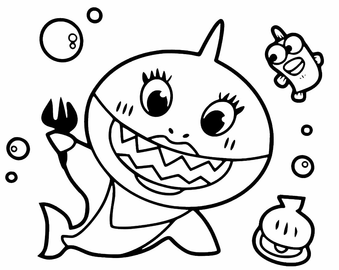 Desenho lindo de Baby Shark