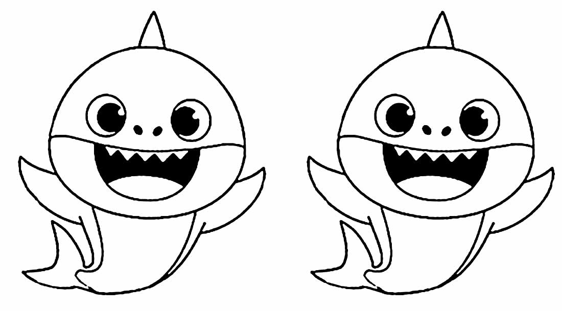 Desenho lindo de Baby Shark