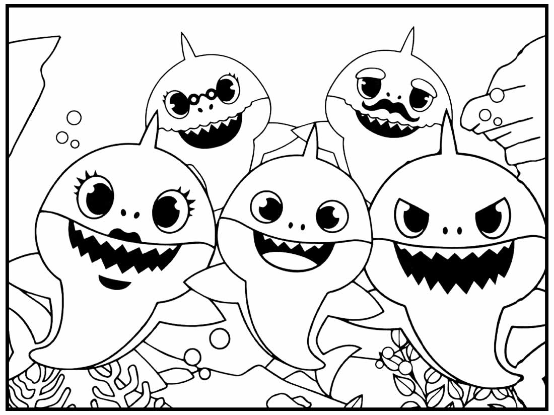 Desenhos lindos de Baby Shark