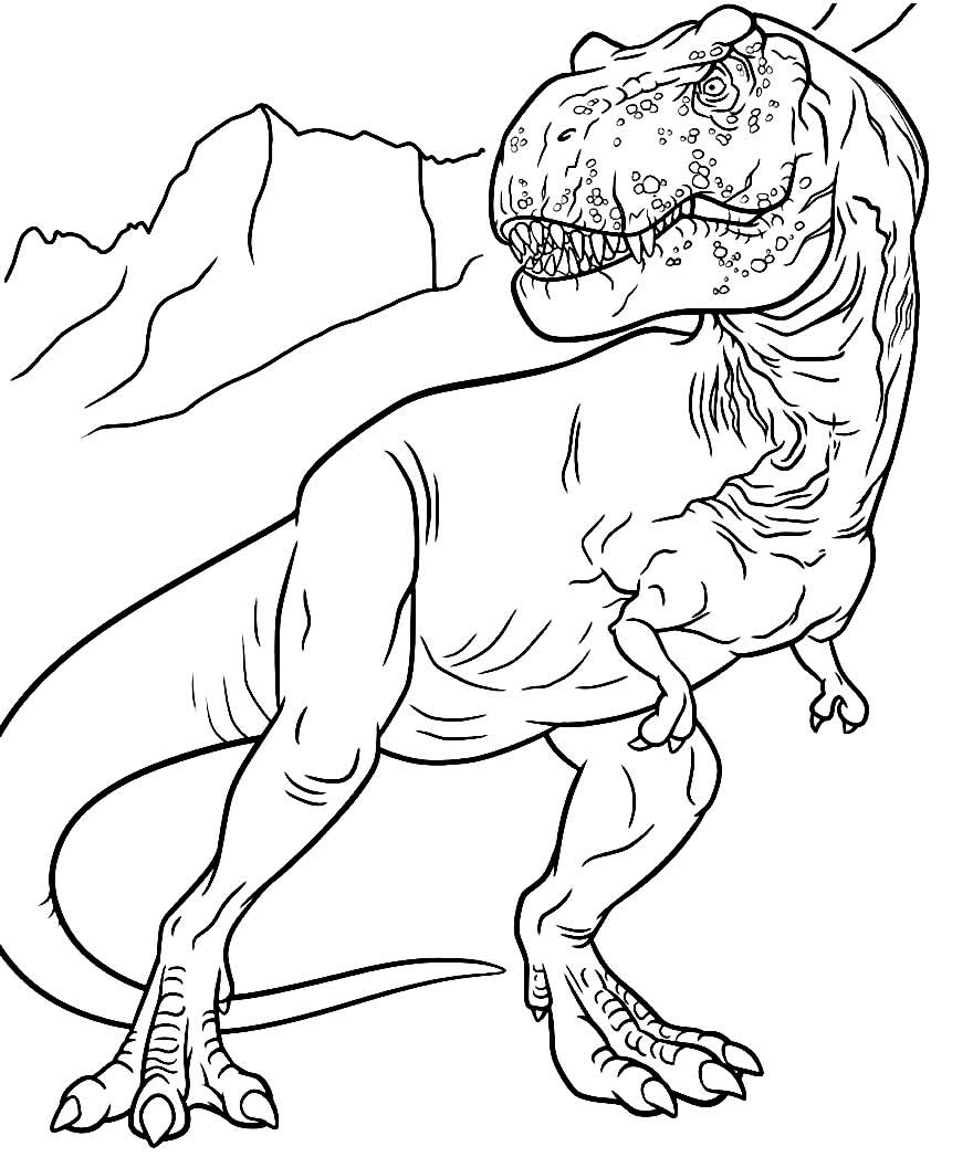 Imagem para pintar de Dinossauro