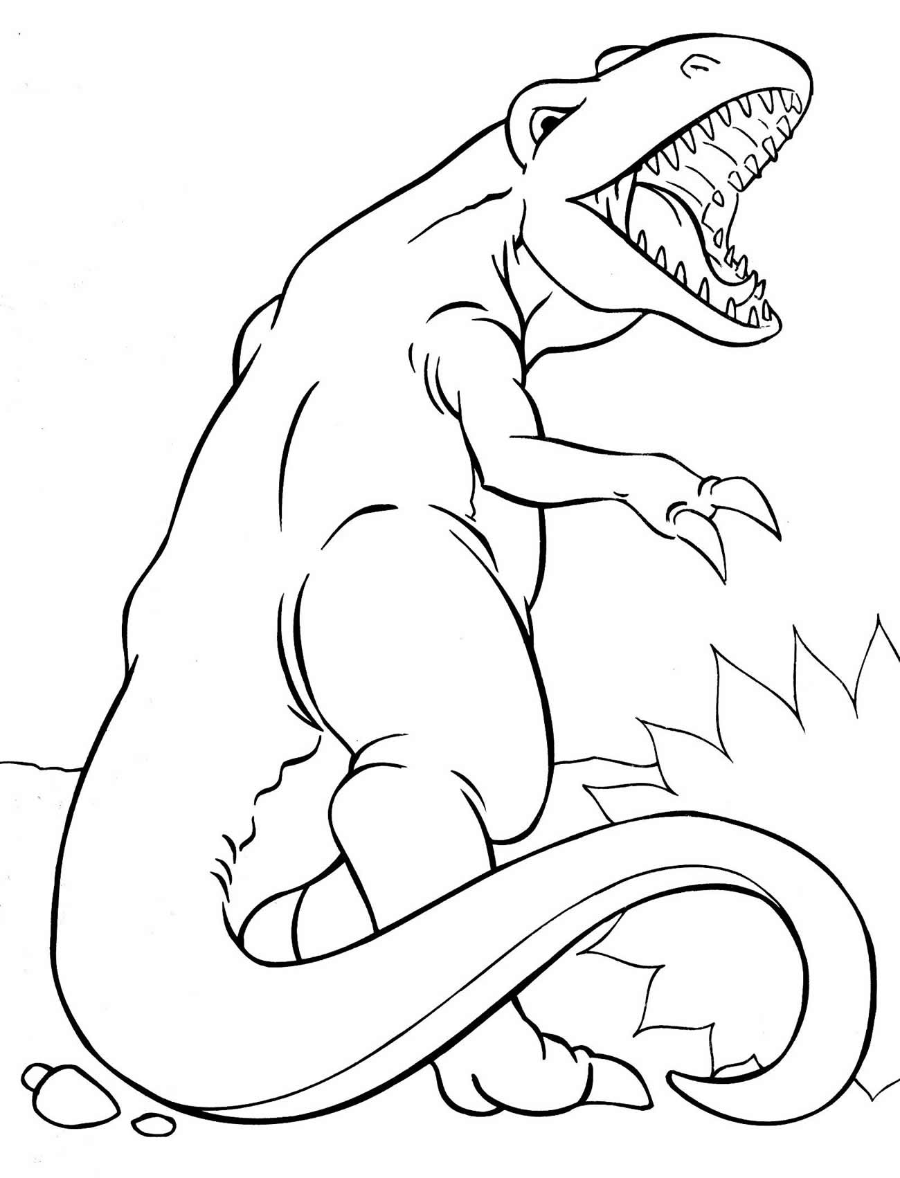 Imagem para pintar de Dinossauro