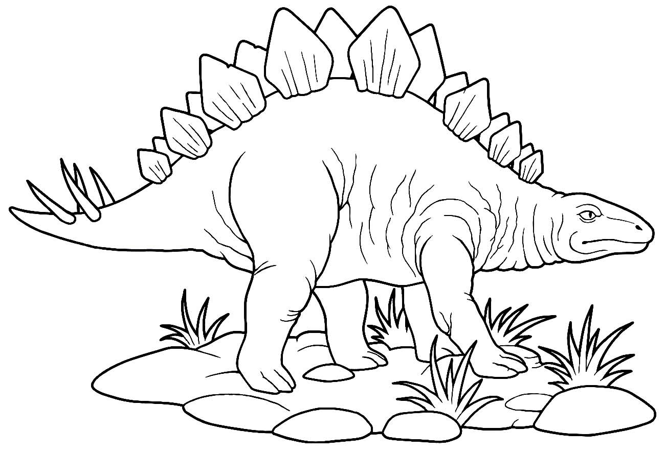 Lindo desenho para colorir de Dinossauro