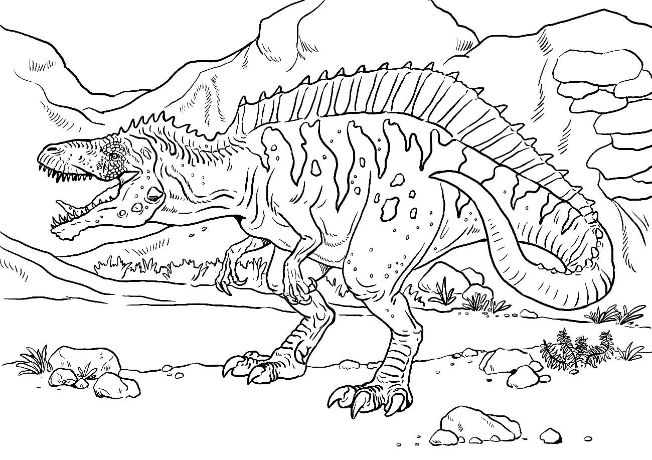 Desenho para colorir de Dinossauro