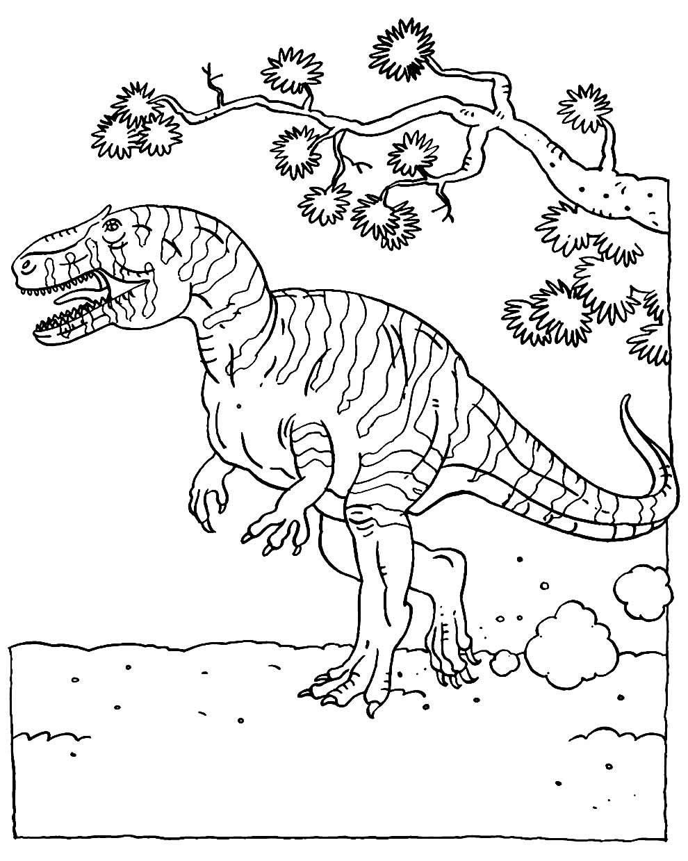 Desenho para pintar de Dinossauro