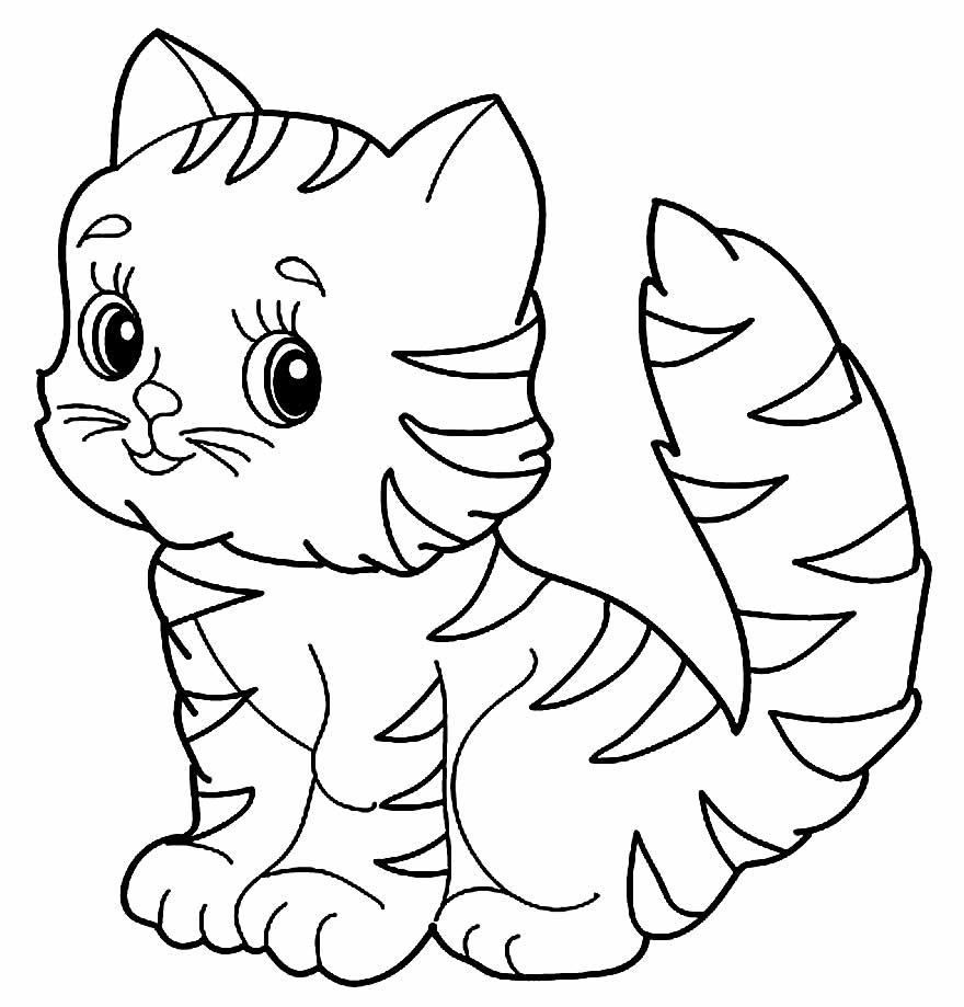 Gatinho para colorir