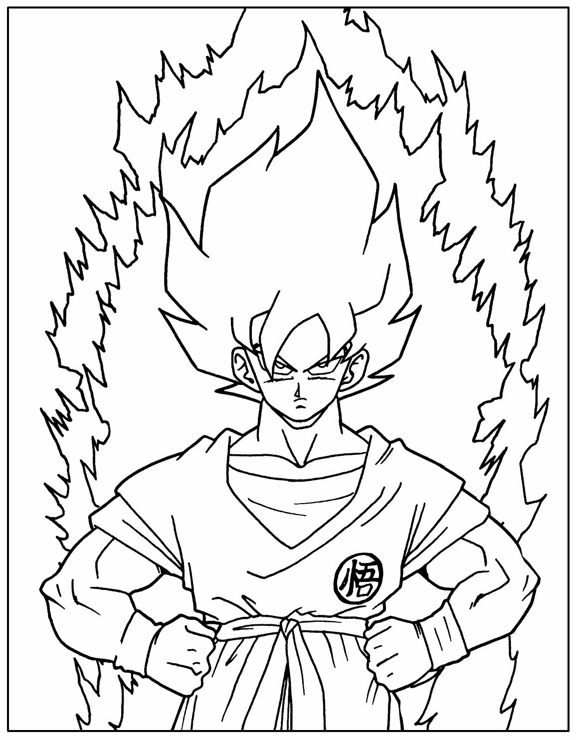 Desenho de Goku e Vegeta para colorir - Tudodesenhos