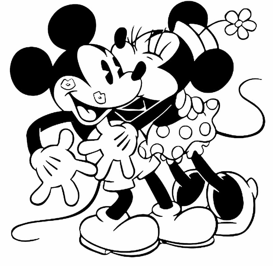 Imagem da Minnie para colorir