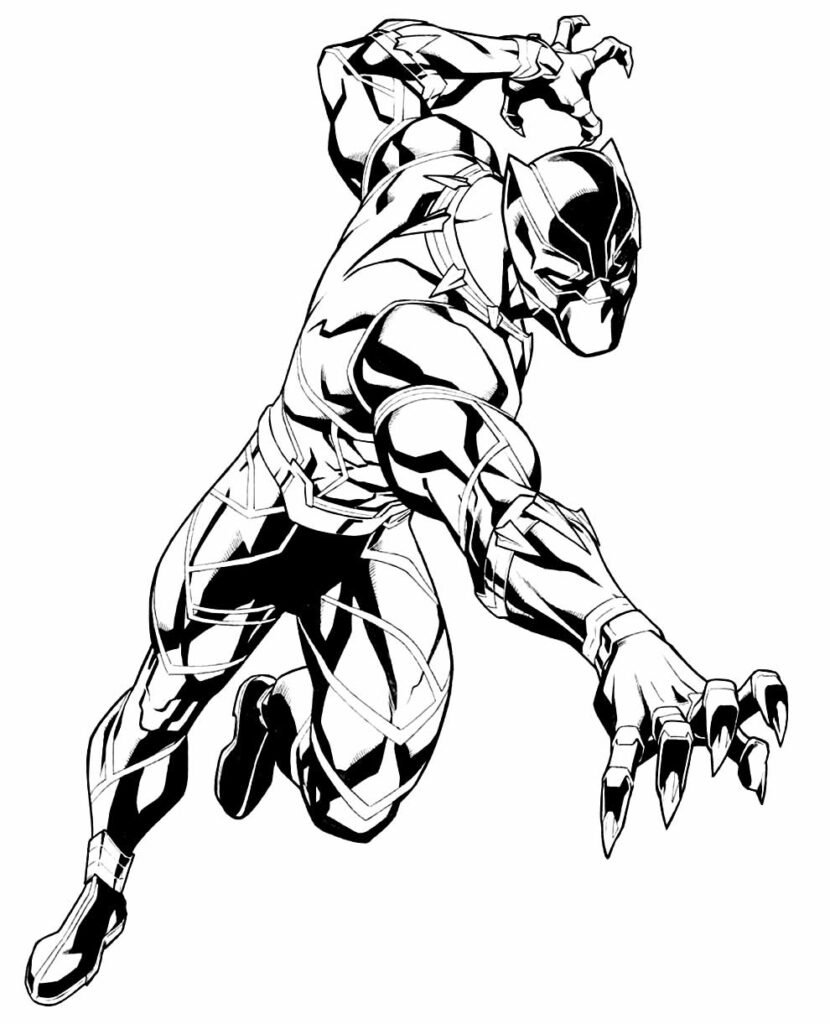 50+ Desenhos para colorir do Pantera Negra - Dicas Práticas
