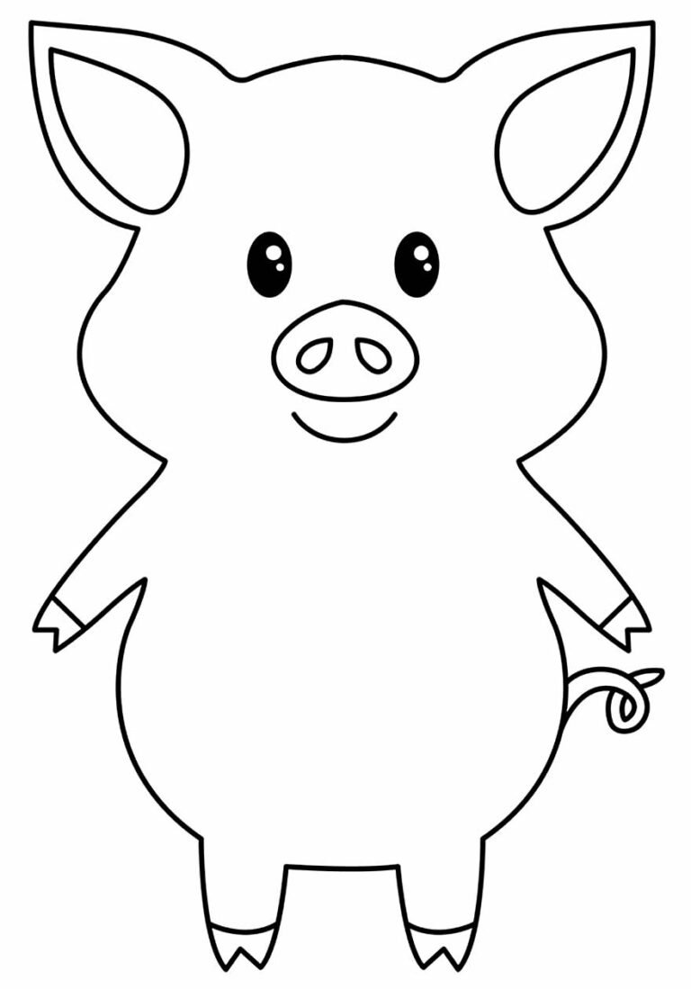 50+ Desenhos de Porquinhos para colorir - Dicas Práticas