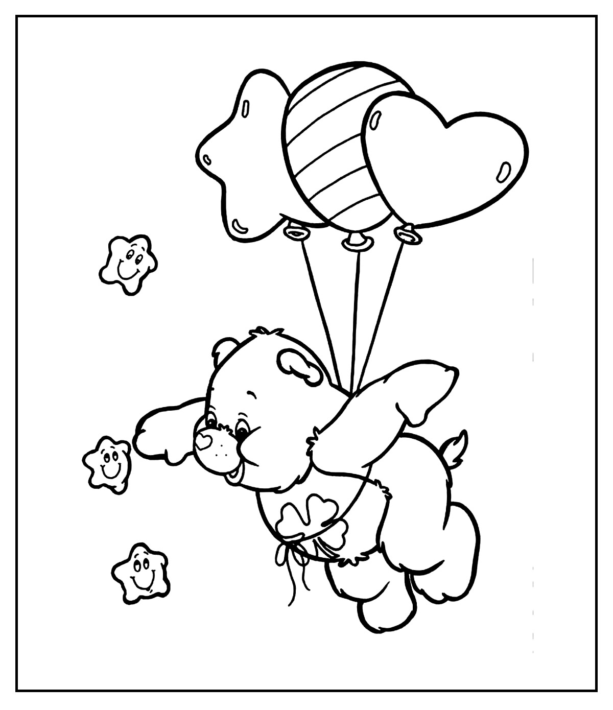 Desenho para colorir de Ursinhos Carinhosos