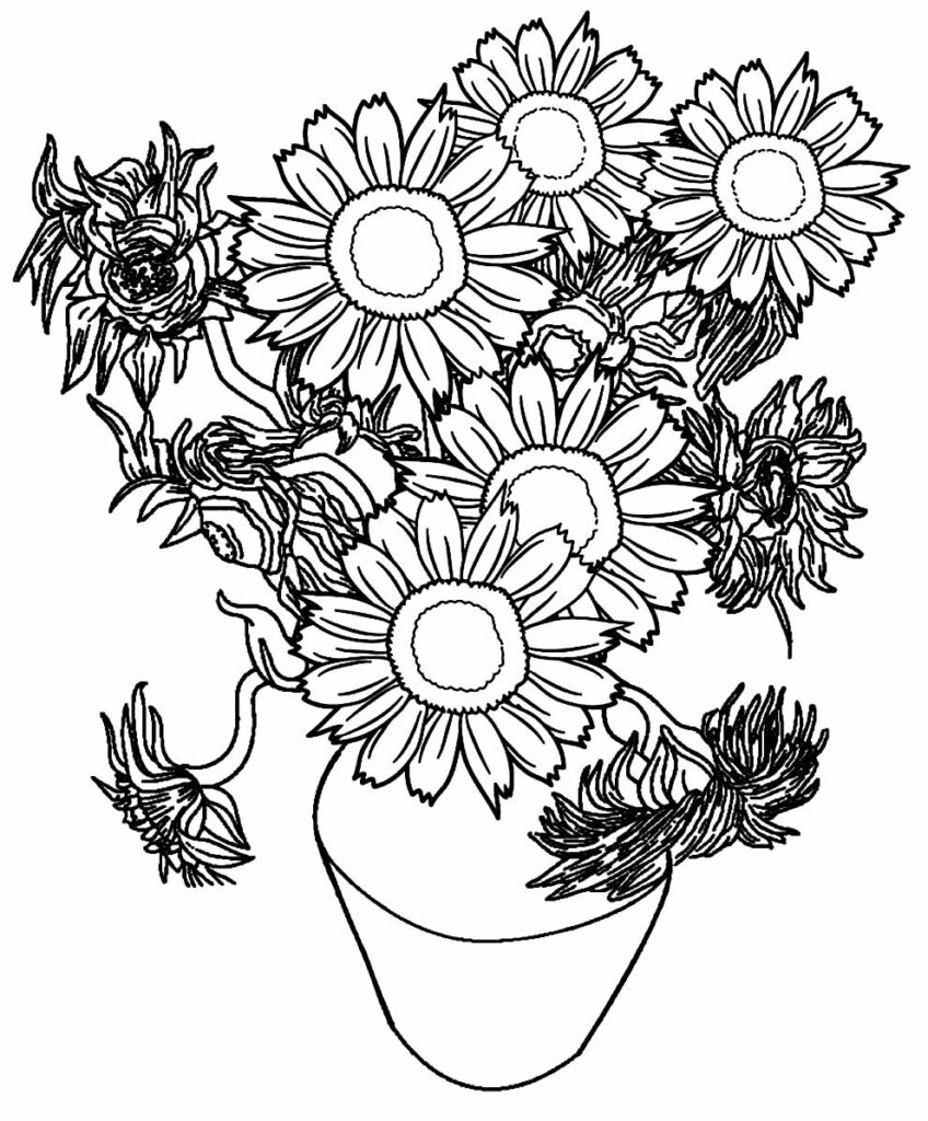 Desenho De Girassol Para Colorir Educação Infantil - RETOEDU