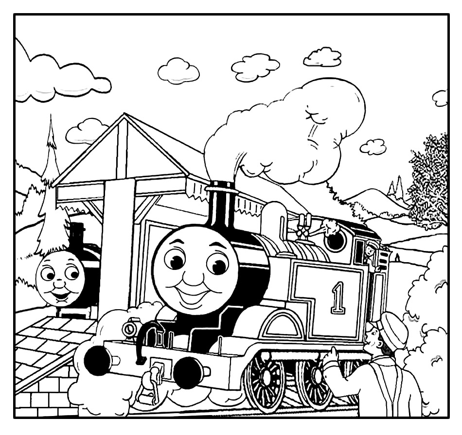 Desenhos para colorir de Thomas e Seus Amigos