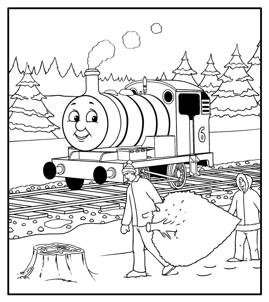 Páginas para colorir de Thomas e Seus Amigos