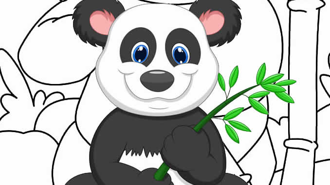 Panda para colorir, #desenhodepandaparapintar #desenhosparapintar