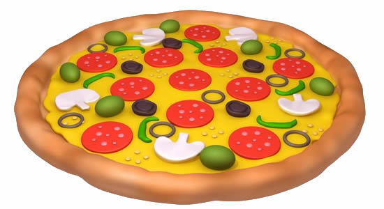 Desenho de Pizza