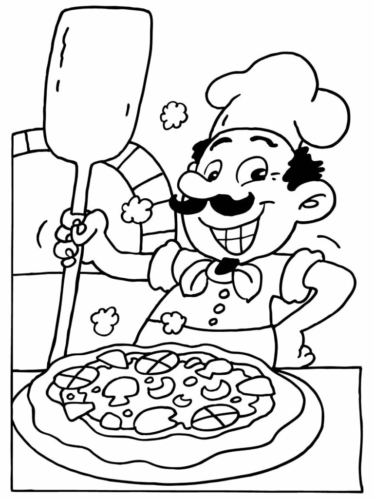 50+ Desenhos para colorir de Pizza - Dicas Práticas