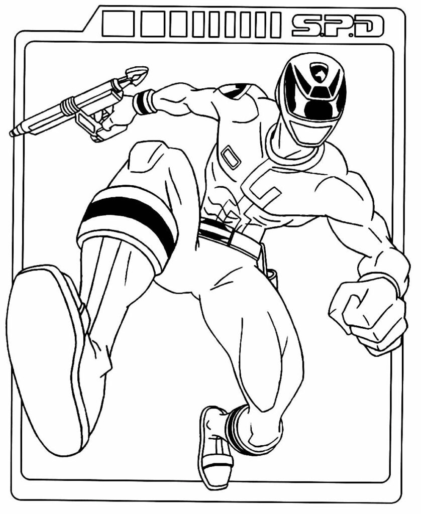 50+ Desenhos de Power Rangers para colorir - Dicas Práticas