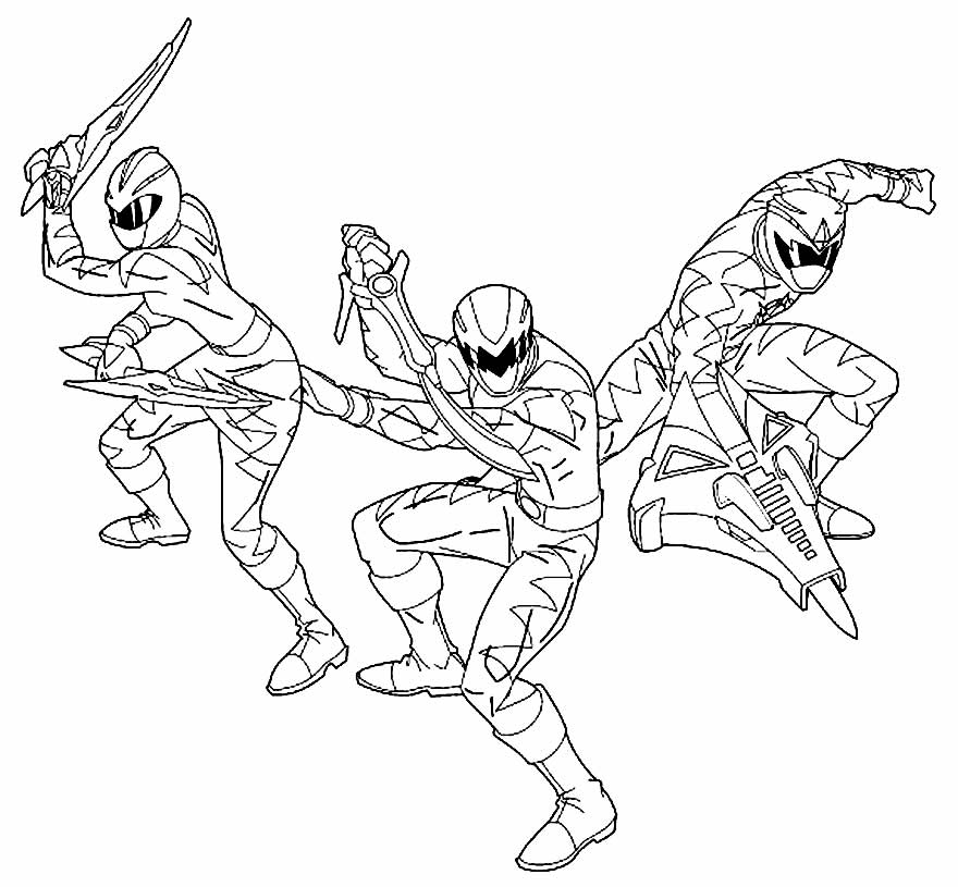 Power Rangers para colorir