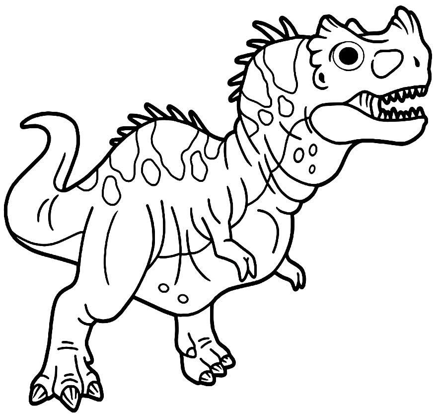 Desenhos de T-Rex para pintar