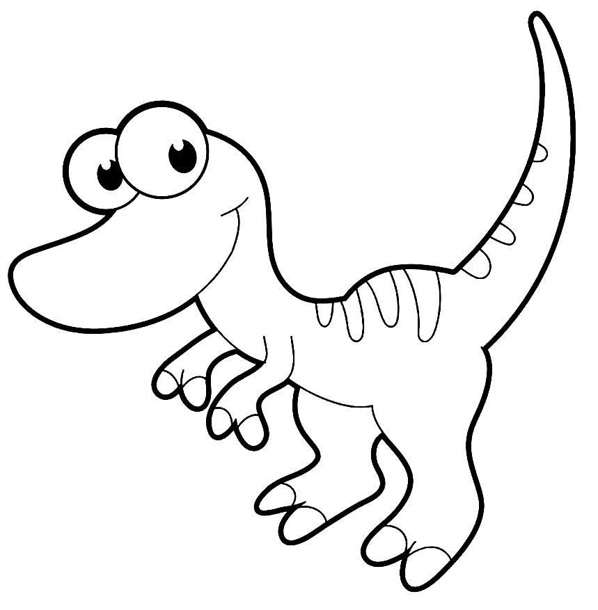 Desenhos de T-Rex para pintar