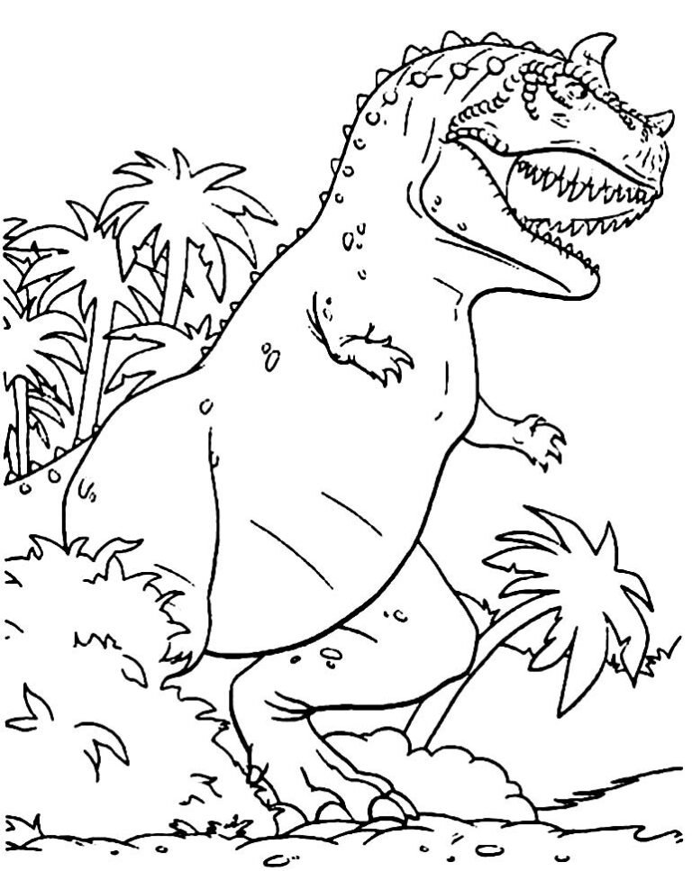 50+ Desenhos para colorir de dinossauro T-Rex - Dicas Práticas