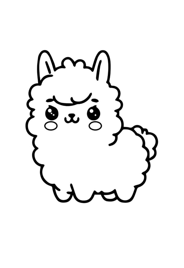 Desenho de Lhama
