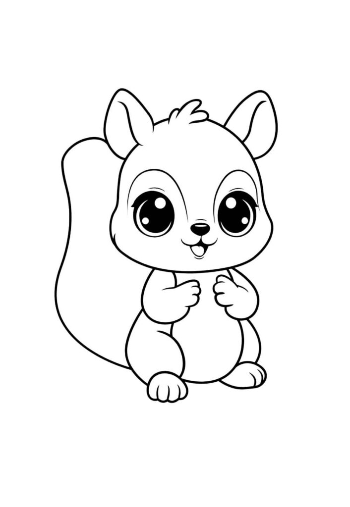 Desenho de Esquilo