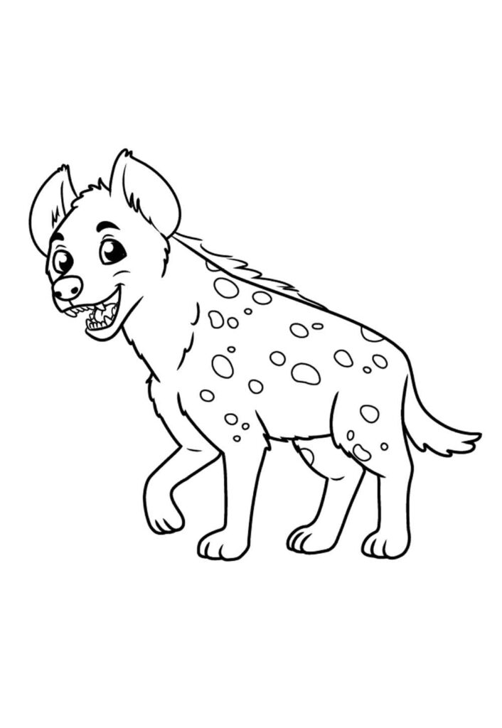Desenho de Hiena